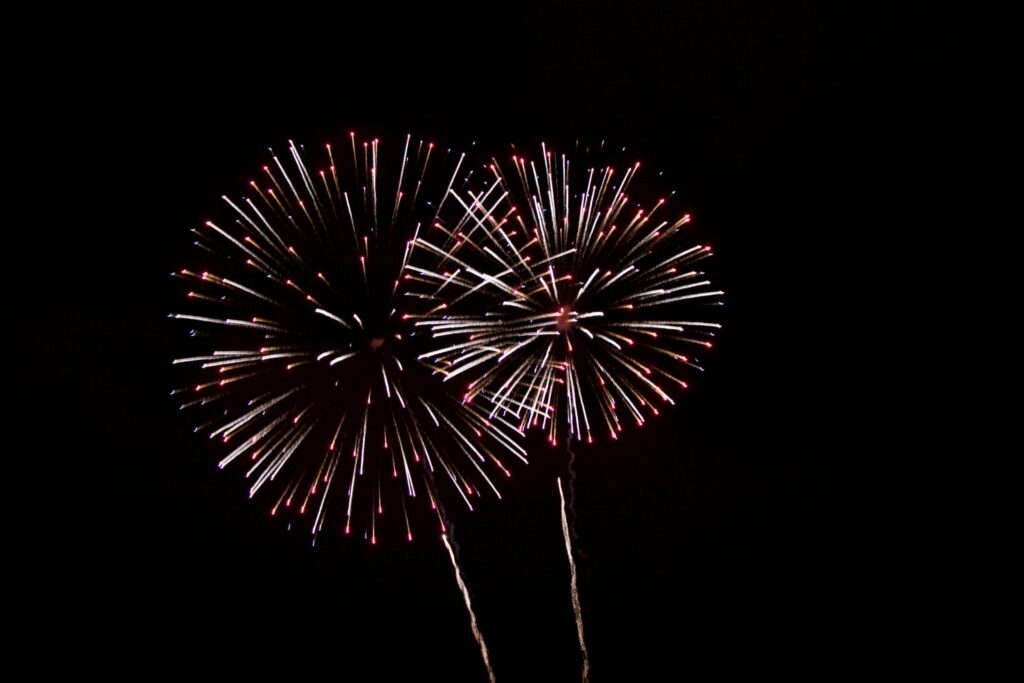 Feuerwerk auf einer Hochzeit